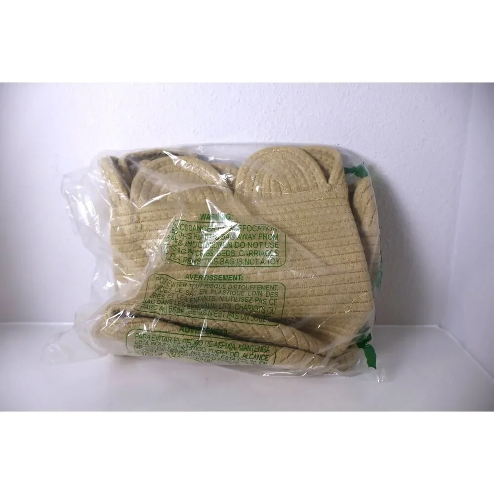 LemonRoad Round Woven Basket Brown, 16